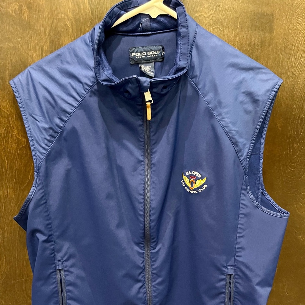 Polo Golf Vest.Mens large. Blue. Purchased at 2012 U.S. Open at the Olympic Club
